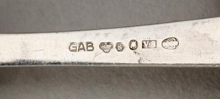 PARTI SILVER, mest Sverige, 1800-1900-tal. Tot vikt ca 1300 g.