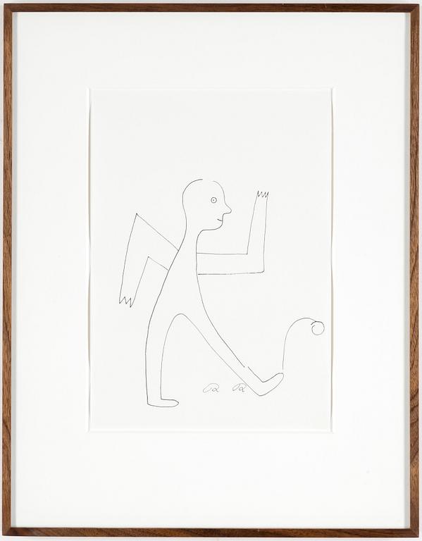 ROGER RISBERG, indian ink on paper, 2007, signed RR.