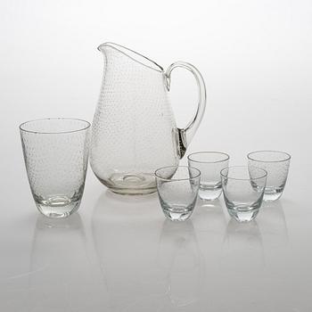 Gunnel Nyman, astiaston osia, 6 kpl, "Pore", malli 2723, Nuutajärvi 1900-luvun puoliväli.