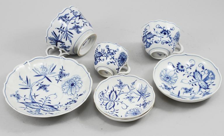 SERVISDELAR 34 delar, porslin, Meissen, 1900-tal.