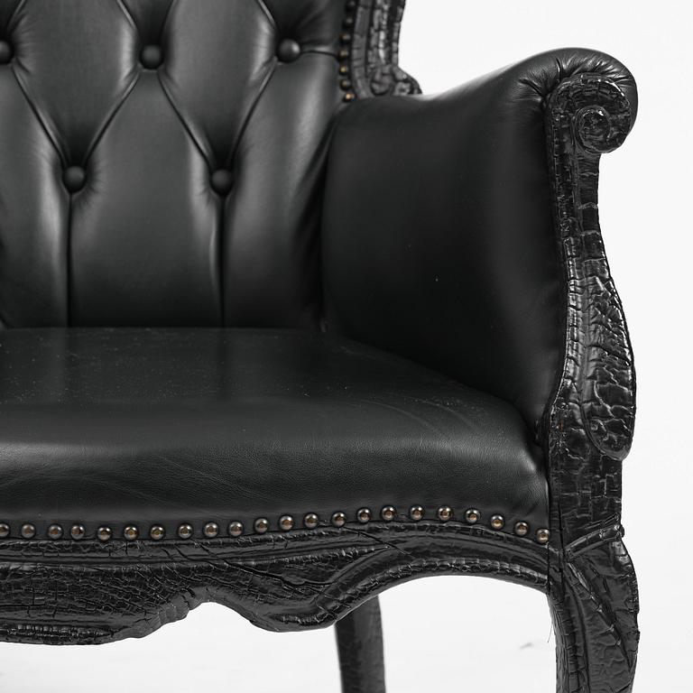 Maarten Baas, a pair of “Smoke Armchairs”, Moooi, the Netherlands, post 2002.