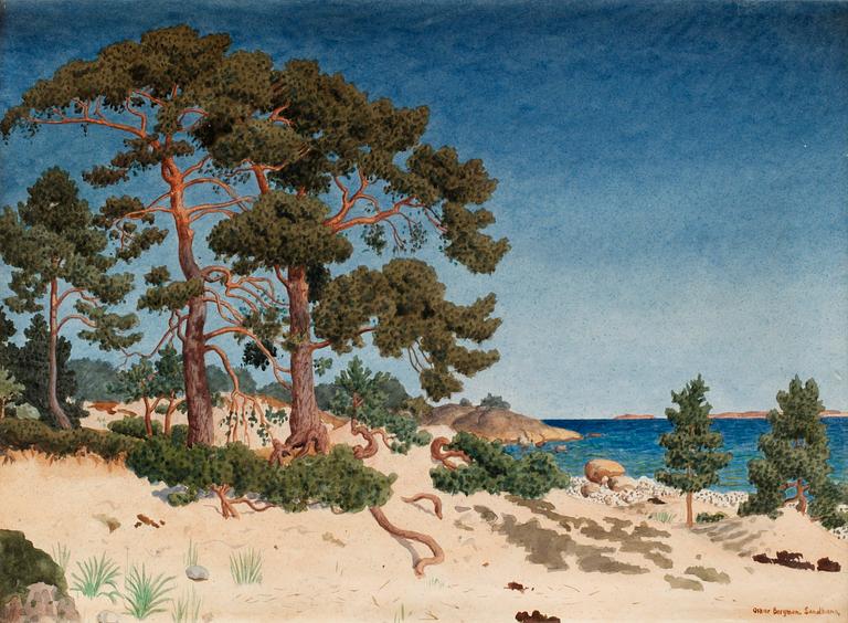 Oskar Bergman, "Tallar vid Sandhamn".
