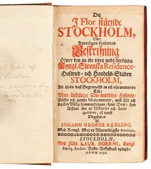 434. Johann Georg Rüding, "Det i flor stående Stockholm".