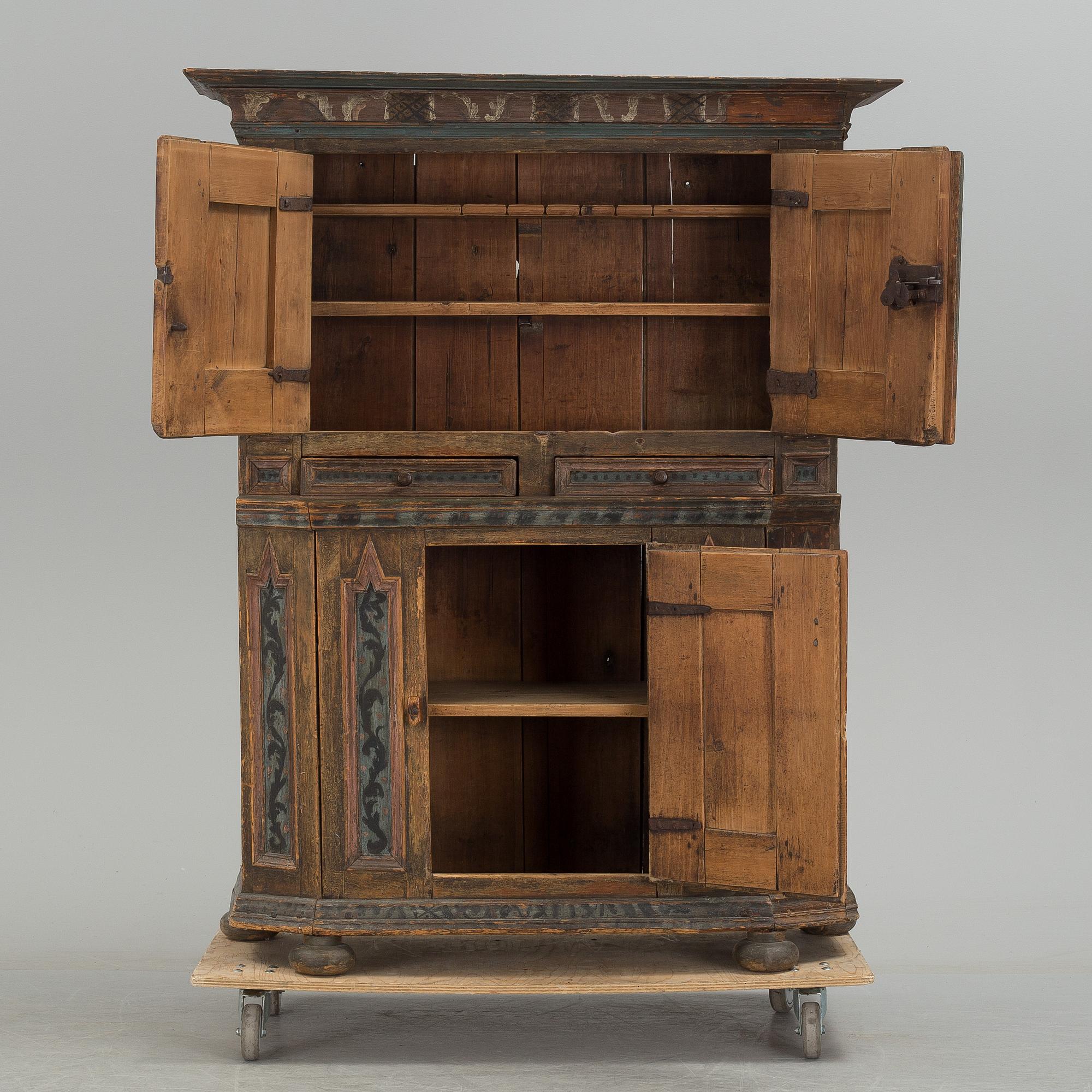 A Swedish cabinet. Second half of the 18th century.
