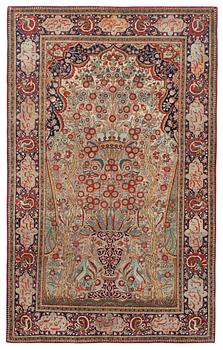 SEMI-ANTIQUE KESHAN so called Motachem. 212 x 134,5 cm.