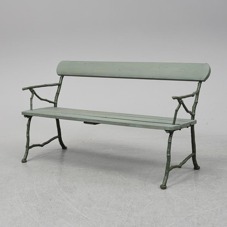 TRÄDGÅRDSSOFFA, Bolinders verkstäder, Stockholm, omkring 1900.