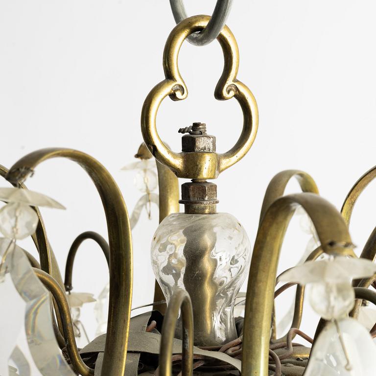 Chandelier, Rococo style, circa 1900.