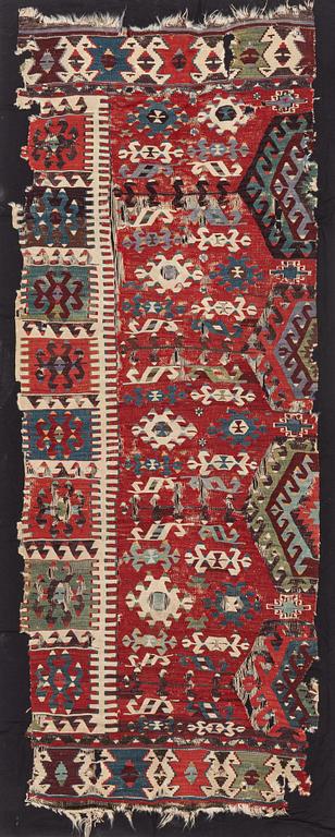 Kelim fragment, West Anatolia, c. 223 x 86 cm.