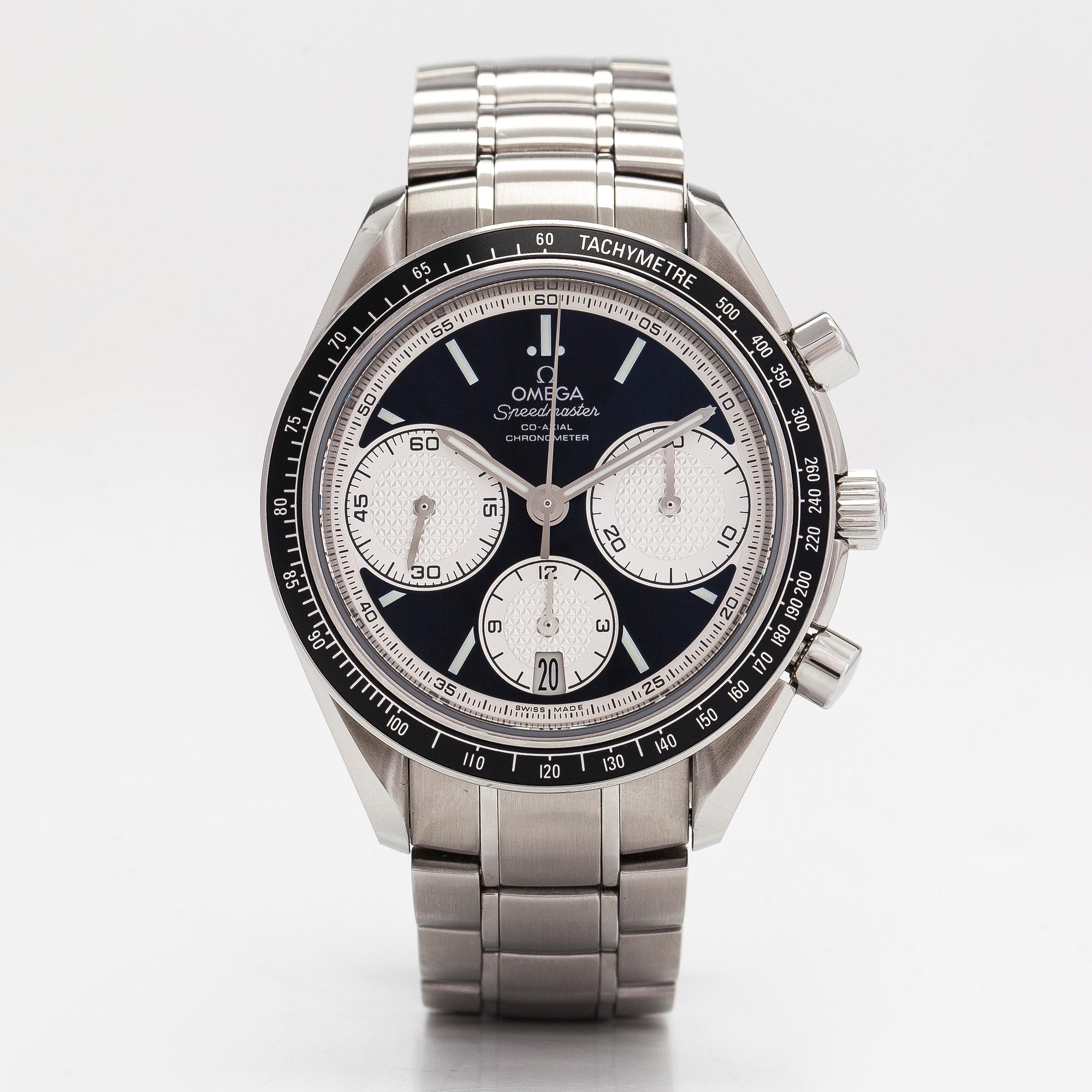 Omega, Speedmaster, Racing, chronograph, wristwatch, 40 mm.