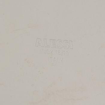 Ettore Sottsass, samppanjajäähdytin ja jalusta, Alessi, 1900-luvun loppu.