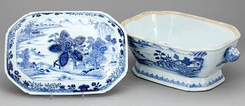 TERRIN med LOCK, porslin, Kina, Qianlong (1736-1795).