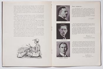 Tyra Kleen, fyra häften med åtta tryckta planscher (varav en dublett), "Temple Dances and Musical Instruments in Bali".