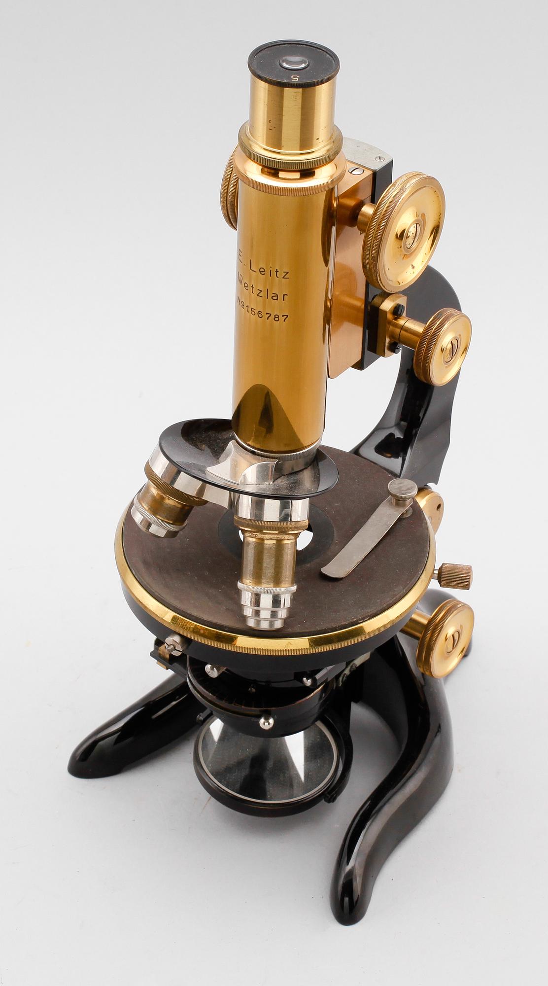 MIKROSKOP, No 156787, Ernst Leitz Wetzlar, 1900-talets första hälft.