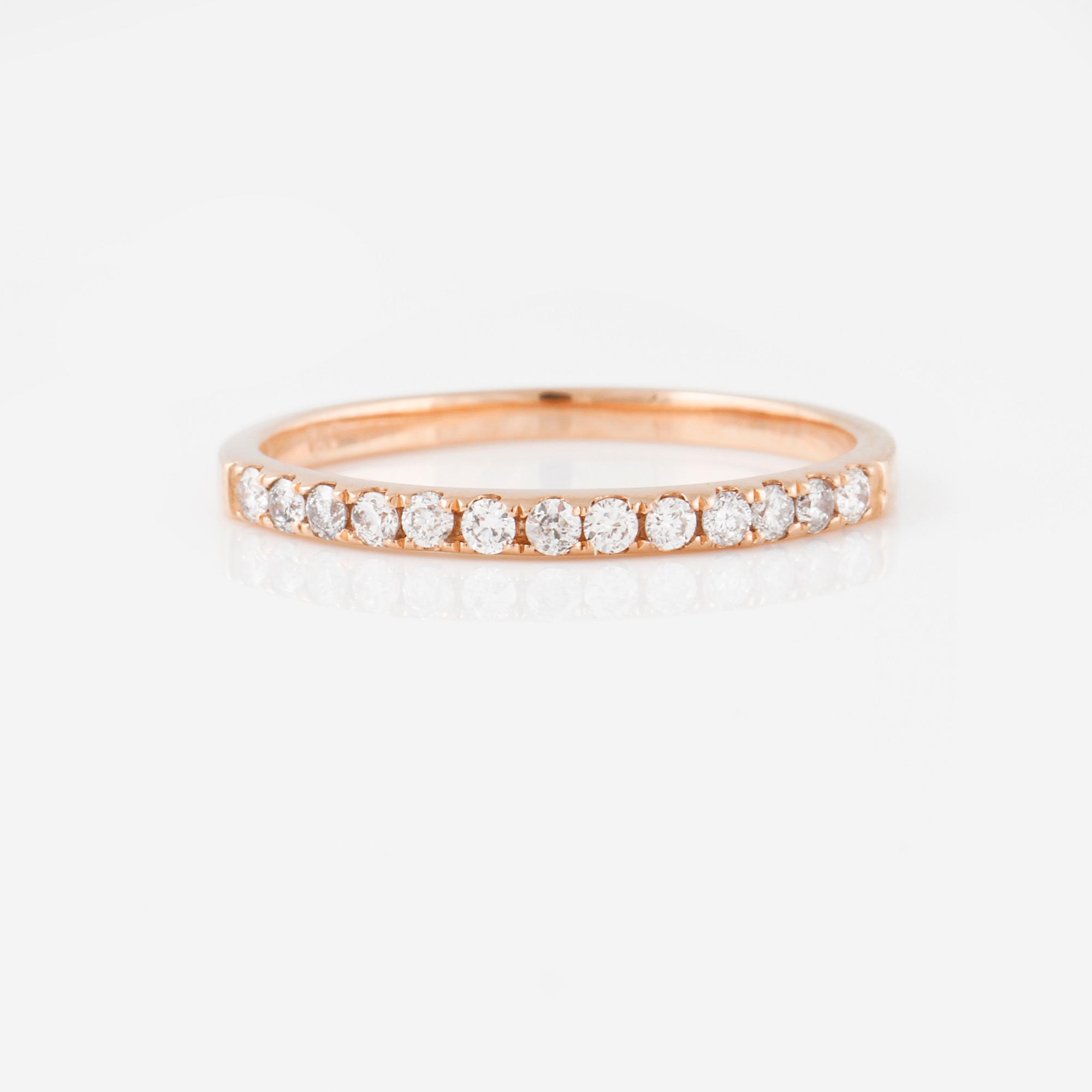 RING, med briljantslipade diamanter ca 0.20 ct.