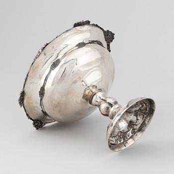 A swedish silver bowl, mark of  JP Forsberg, Luleå 1883.