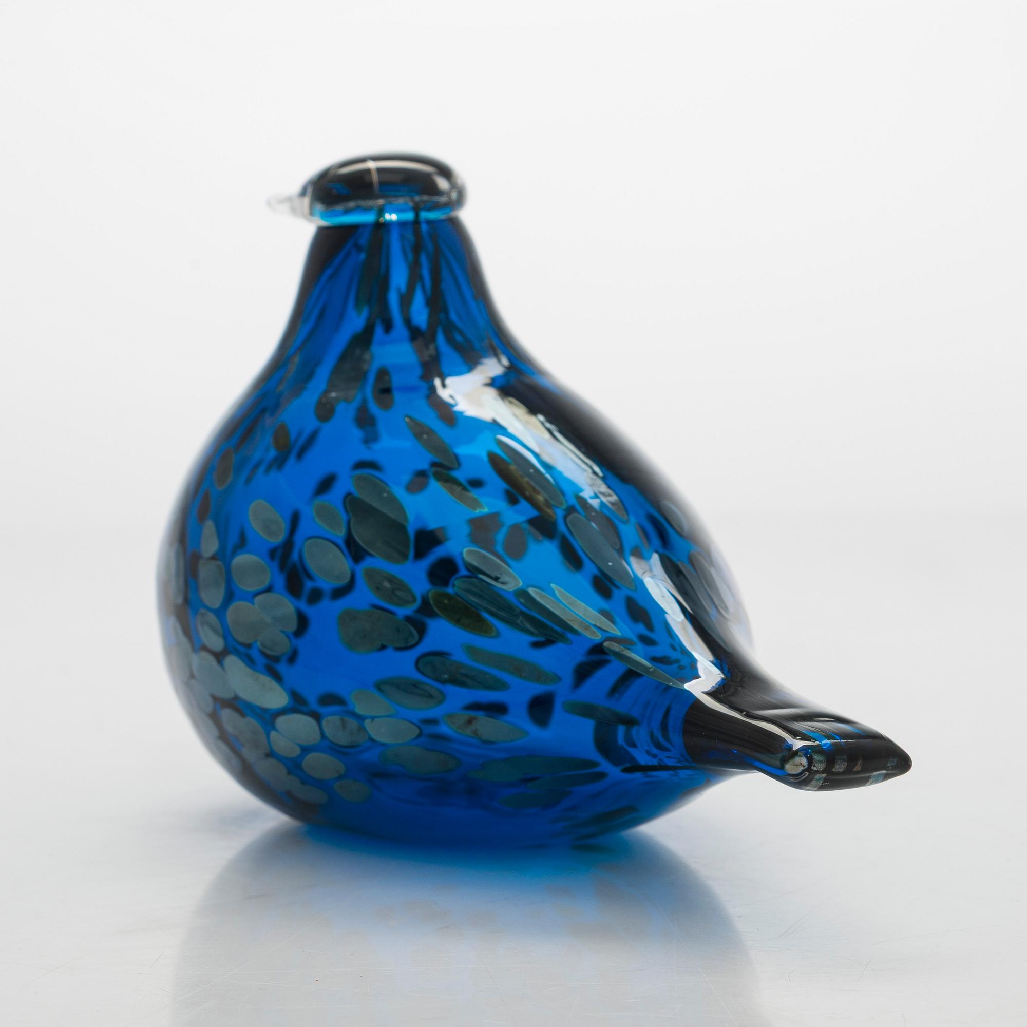 Oiva Toikka, glasfågel, signerad O. Toikka Nuutajärvi, numrerad 44/500.