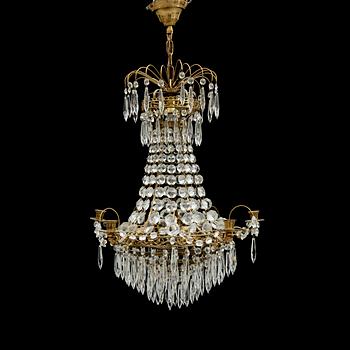 LJUSKRONA, gustaviansk stil, 1900-talets mitt, höjd 62 cm.