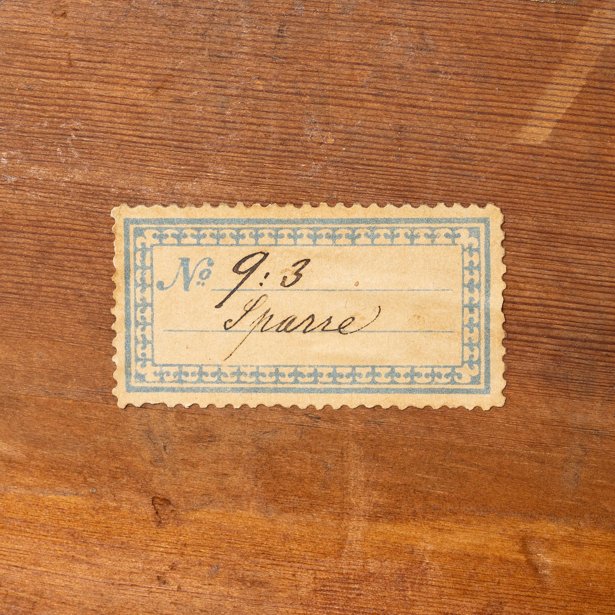 Säng, tillskriven Erik Öhrmark (mästare i Stockholm 1777-1813), Gustaviansk.