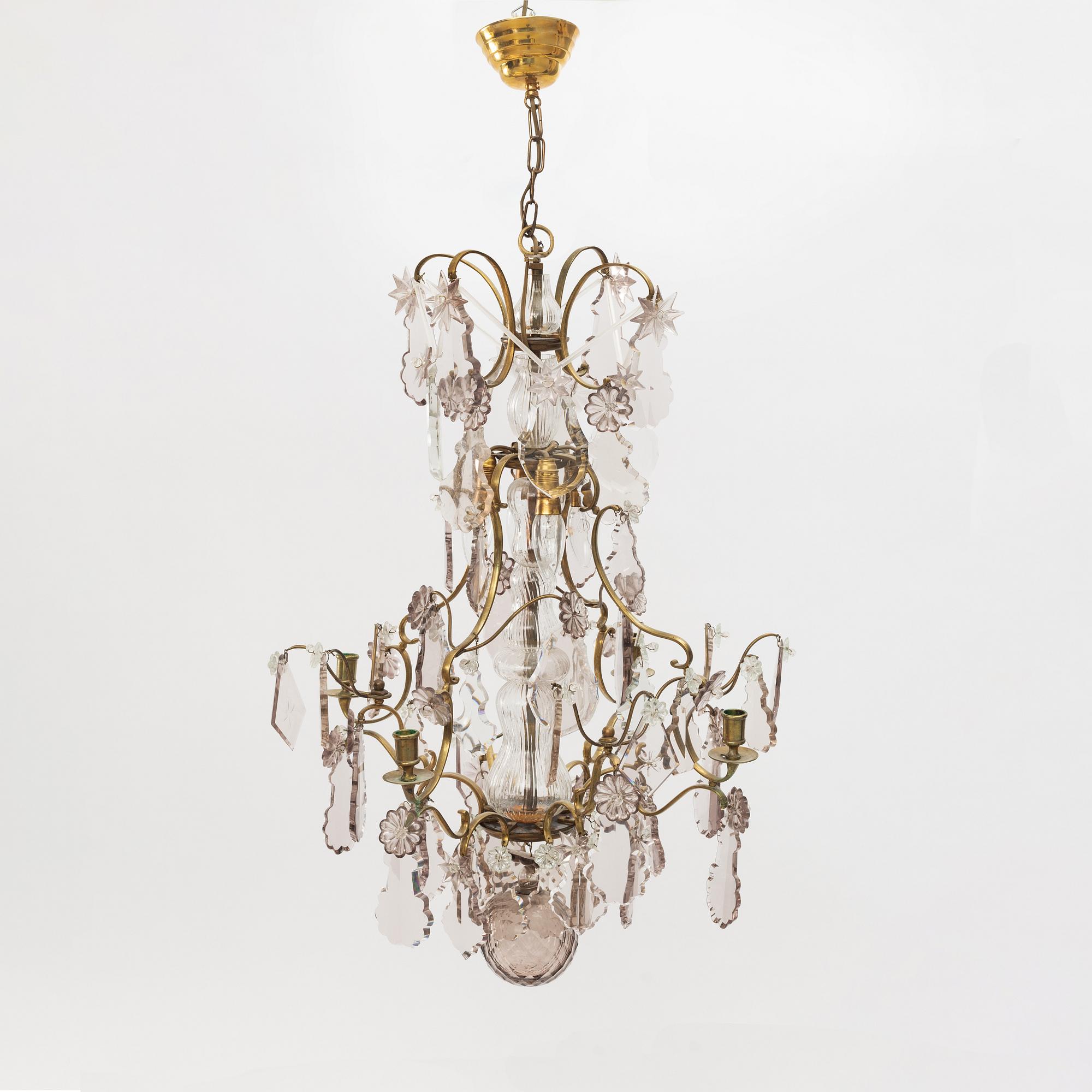 A Baroque style chandelier, first half of the 20th Century.