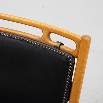 David Rosén, matbord modell "570-025" samt stolar 4+4 st ur Futura-serien, Nordiska Kompaniet, 1950-tal.