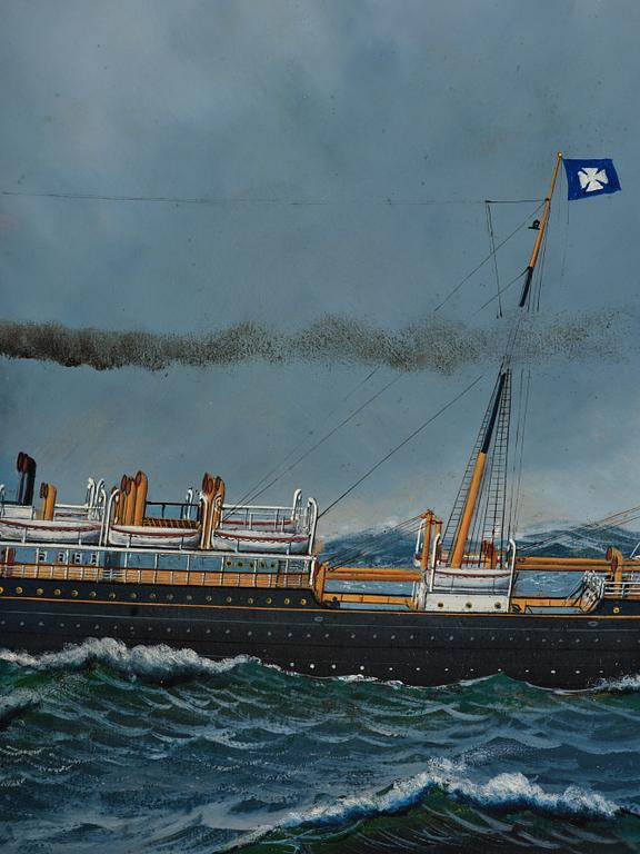 Antonio Jacobsen, "S/S Hellig Olav" DFDs.