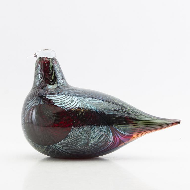 Oiva Toikka, Figurine Nuutajärvi/Notsjö Finland signed glass.