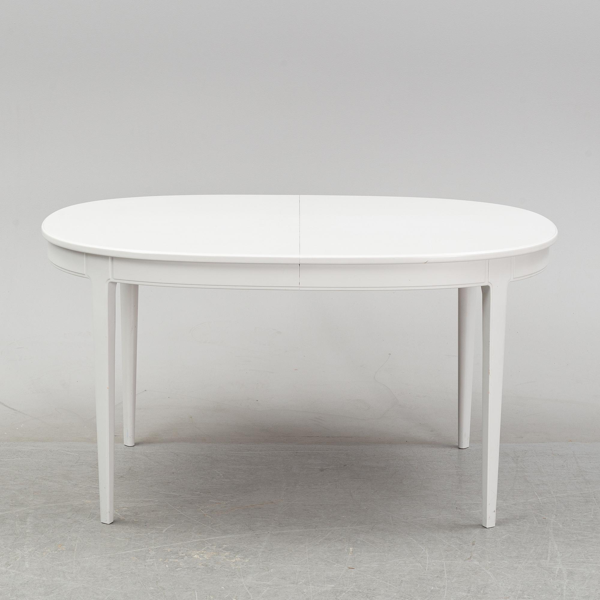 Carl Malmsten, a dining table and a set of six chairs, 'Herrgården' for Bodafors.