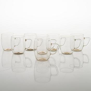 WILHELM WAGENFELD, 16-piece 1930/40's teaset for Jenaglas, Paltex, Schott Mainz.