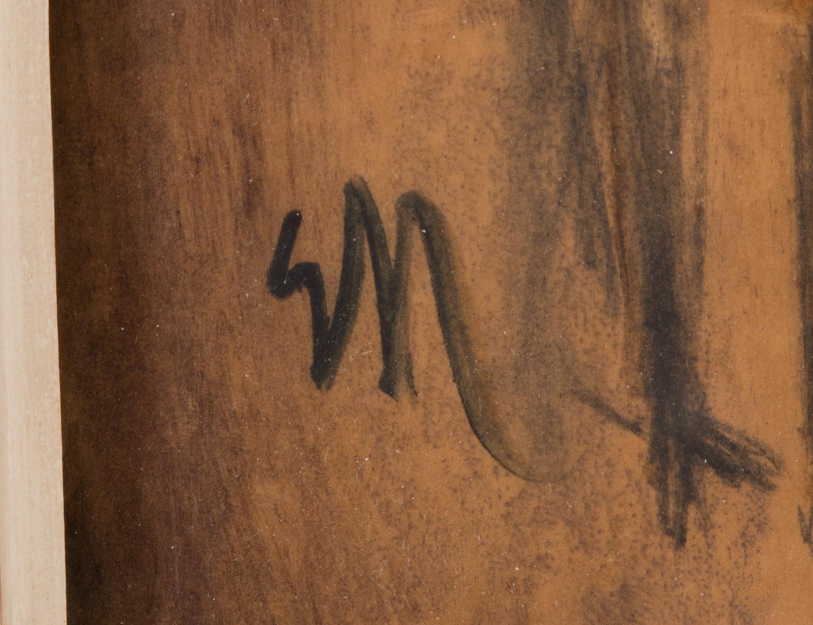 Elvi Maarni, sekatekniikka, signeerattu.