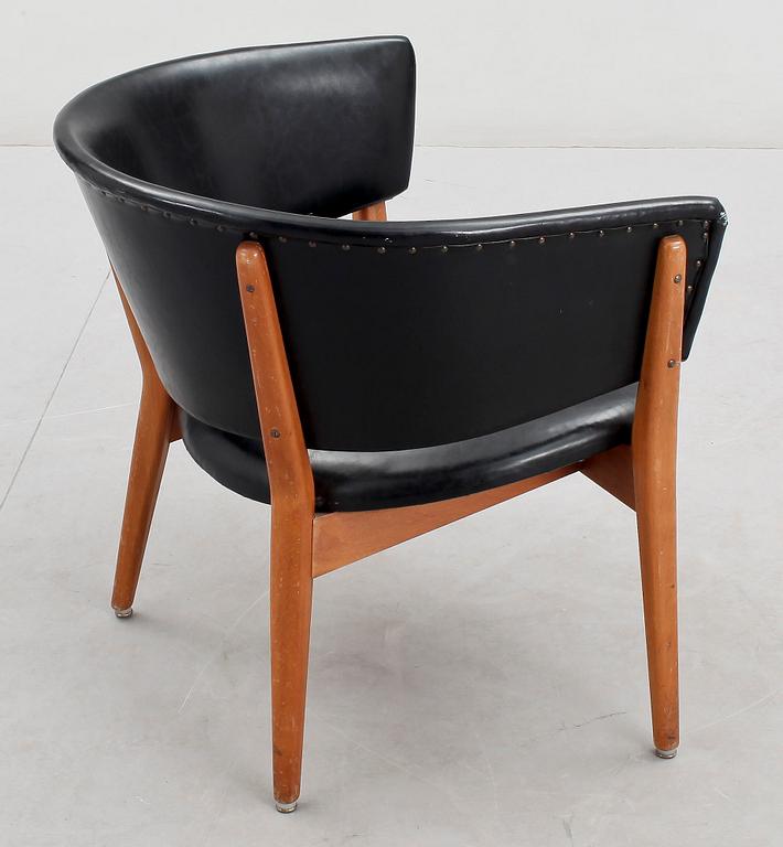 FÅTÖLJ, "Kitani ND-01", Jörgen och Nanna Ditzel för Willadsen, Vejen, 1950-tal.