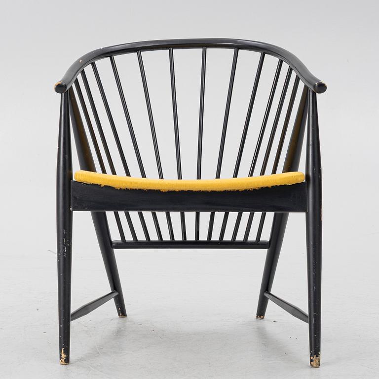 Sonna Rosén, armchair/"Solfjädern" 1950s/60s AB Nässjö Stolfabrik.