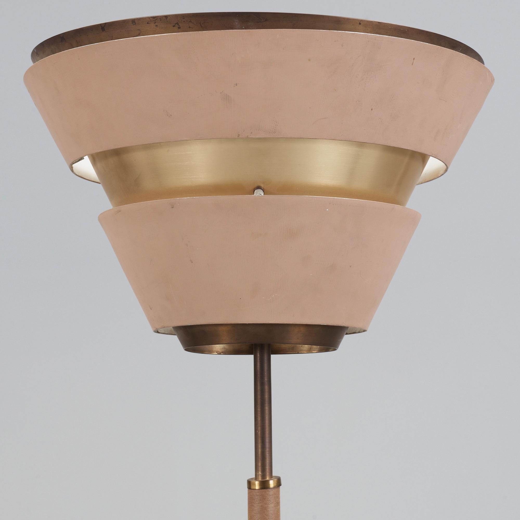 OKÄND FORMGIVARE, möjligen en skiss av Alvar Aalto tänkt för Valaistustyö, golvlampa 1950-tal.