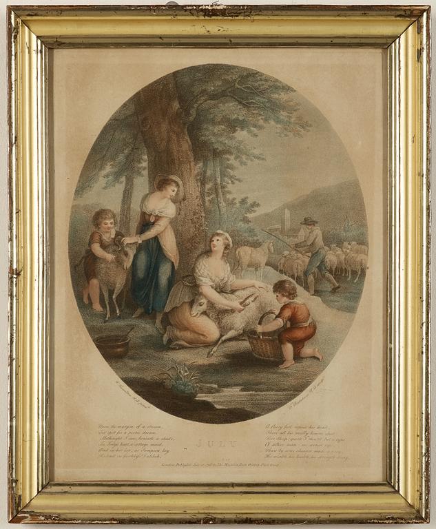 GRAVYRER. 12 st, England 1800-tal.