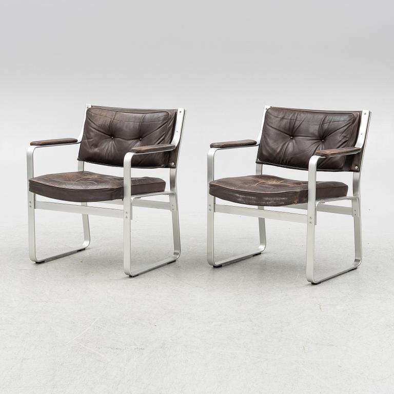 Karl Erik Ekselius, a pair of 'Mondo' armchairs, JOC, 1970s.