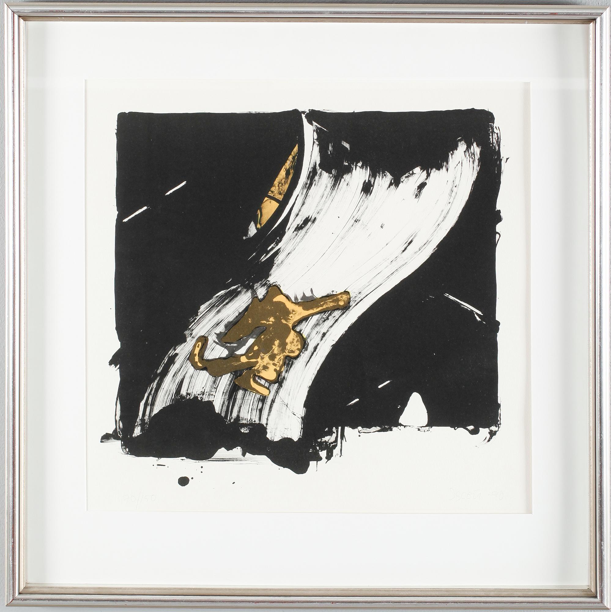 JOHAN SCOTT, färglitografi, signerad och daterad -90, numrerad 70/150.