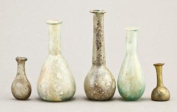 PARTI GLAS, 9 delar, troligen medelhavet, Romersk typ.