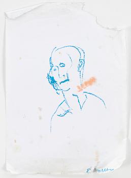ERLAND CULLBERG, Chalk drawings, 10, signed.