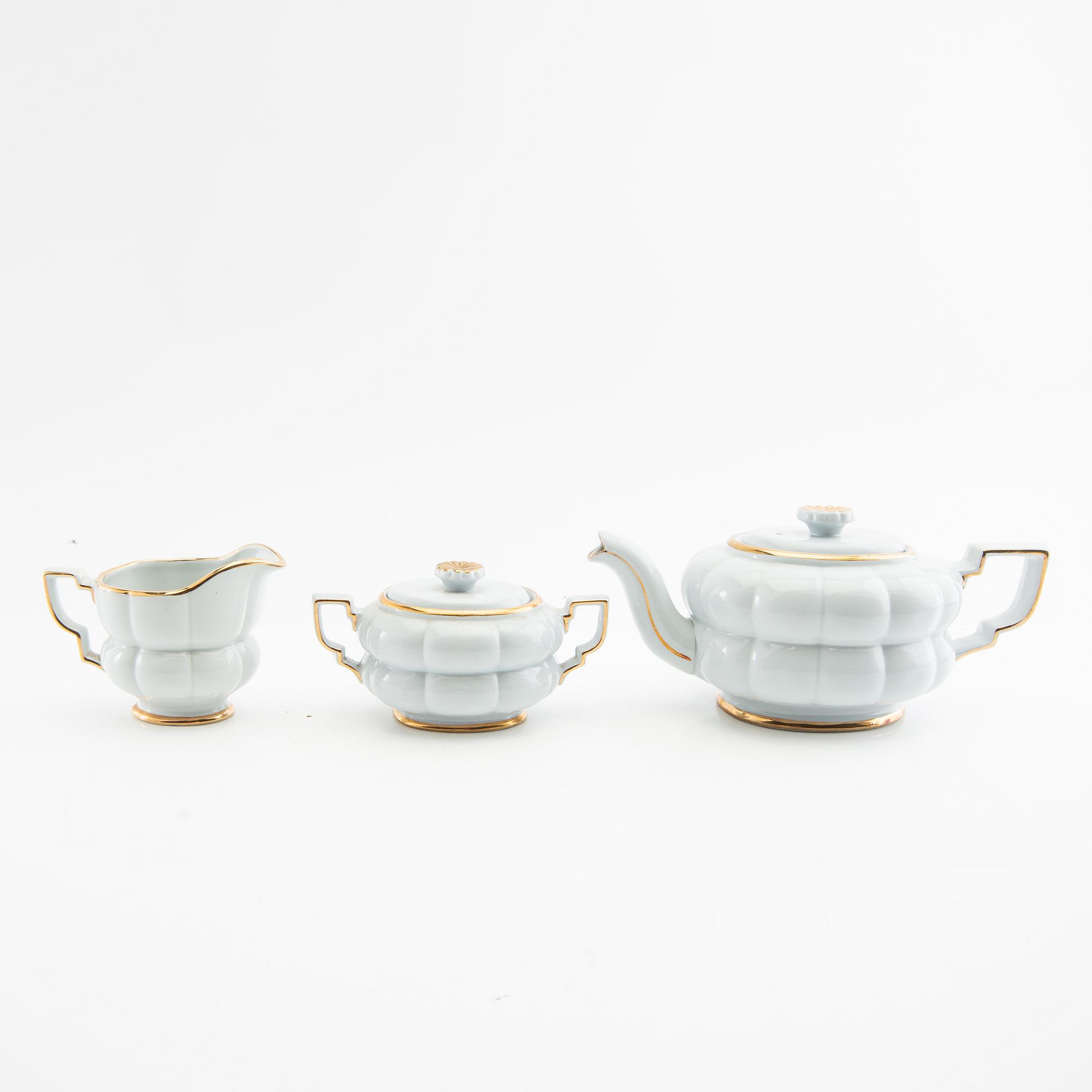 Arthur Percy, tea service, 15 pieces + 9, "Grand", Gefle.