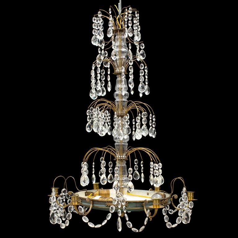 A first half of the 20th century Empire style chandelier.