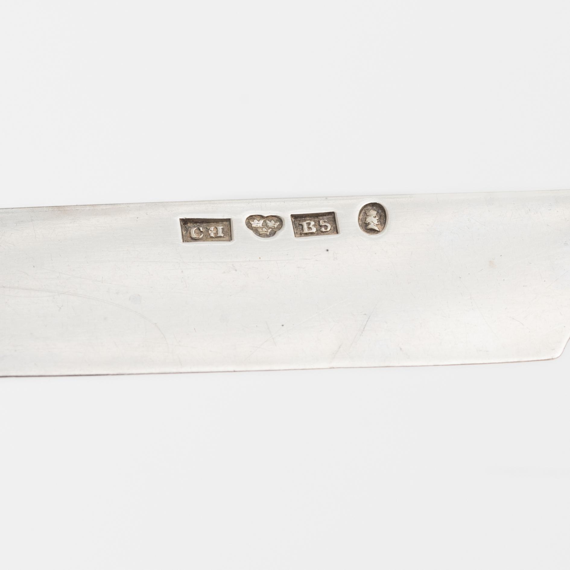 A 102-pieces of "Olga" silver flat wear, Ch.Hammer, Stockholm, 1851-63, and C.G.Hallberg, Stockholm, 1906-38.