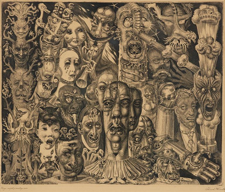 Eduard Wiiralt, "Põrgu" (Hell).