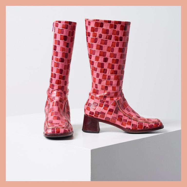 STÖVLAR, Anna Sui, storlek 37.