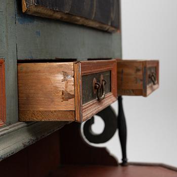 Corner cupboard, vernacular, Järvsö, circa 1800.