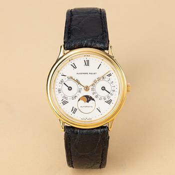 1156. Audemars Piguet, Day-Date Moonphase, ca 1991.