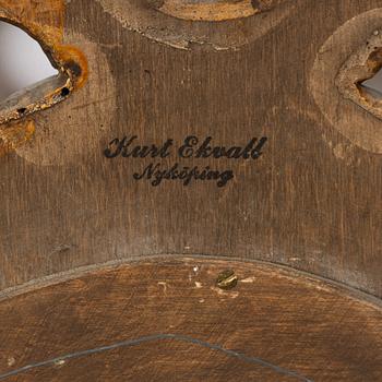 A pair of Gustavian one-light girandole mirrors, 20th century.