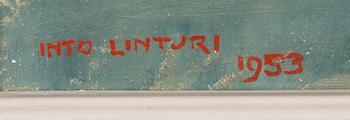Into Linturi, oil on canvas, signed and dated 1953.