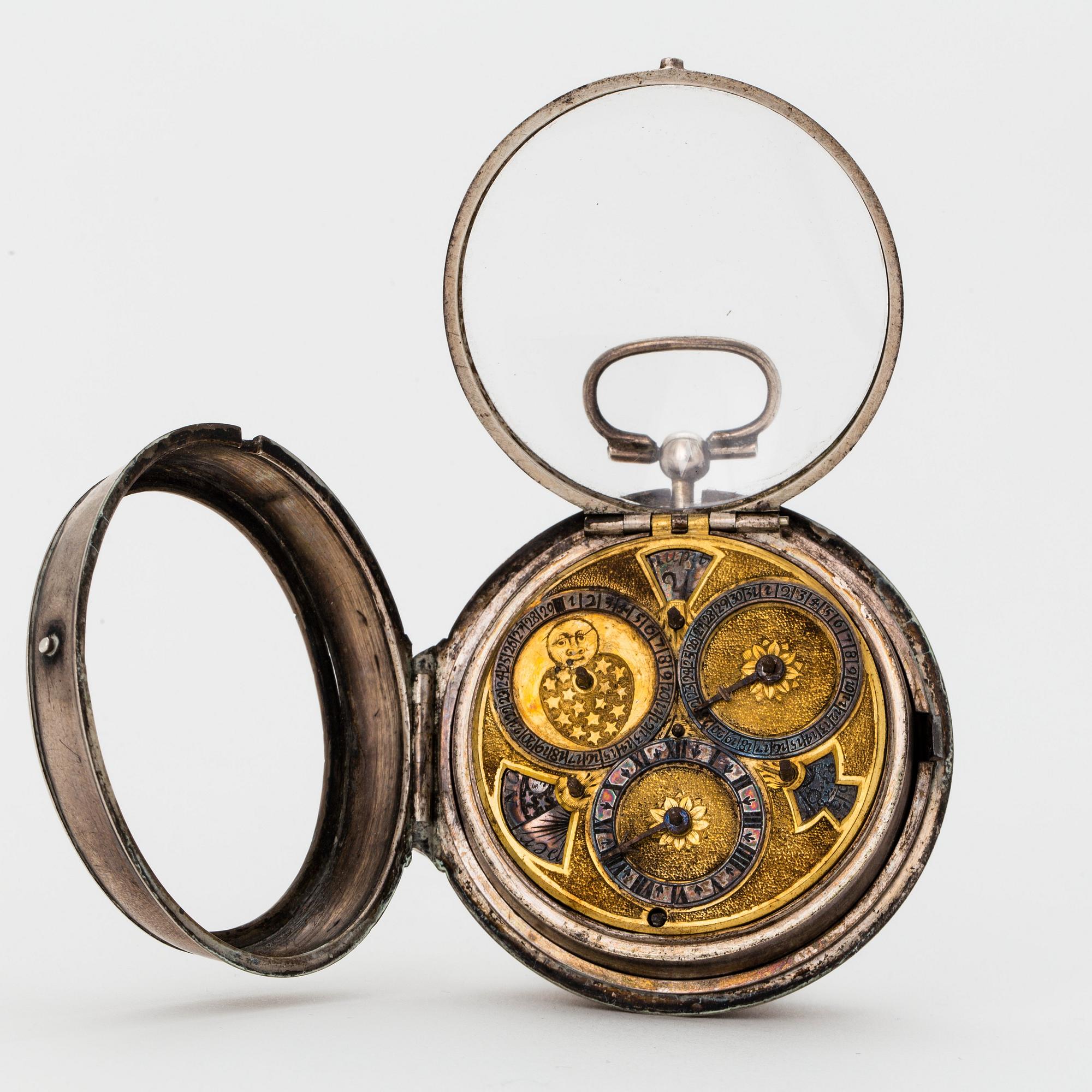 Henri de Bary, fickur, silver, sannolikt sent 1600-tal.