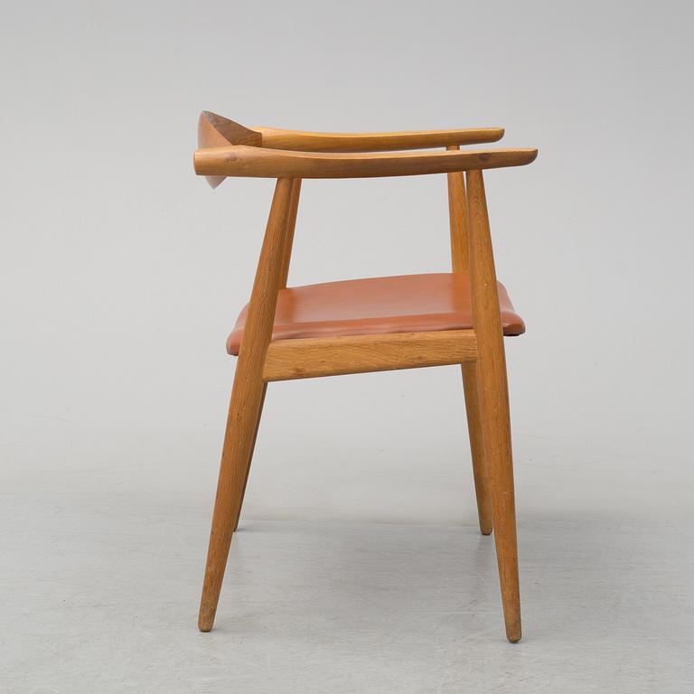 A model CH-35 armchair by Hans J Wetner, Carl Hansen, Denmark.