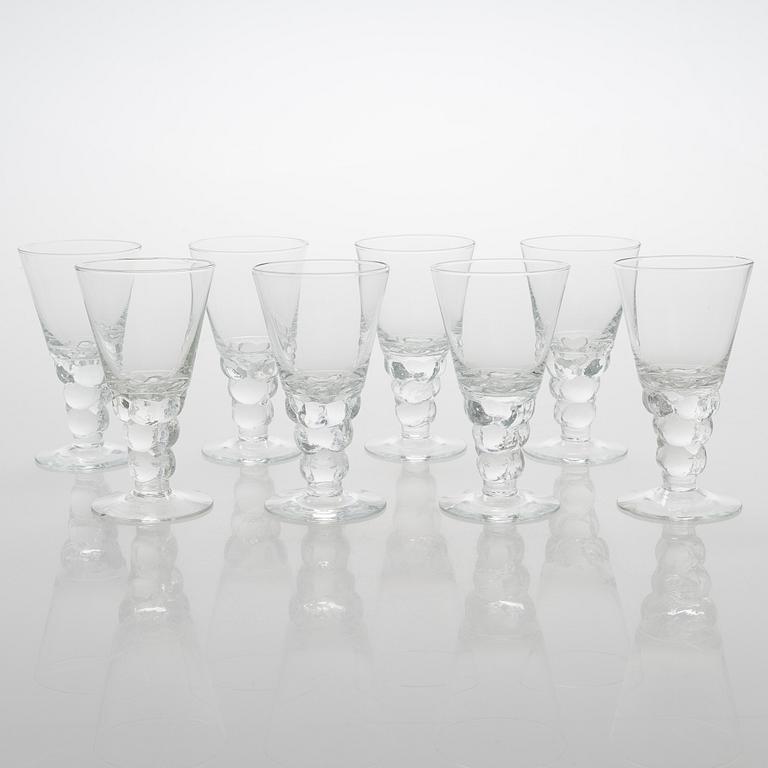 Oiva Toikka, glasservis, 28 delar, "Mukura" ("Paratiisi"), Notsjö 1971-75.