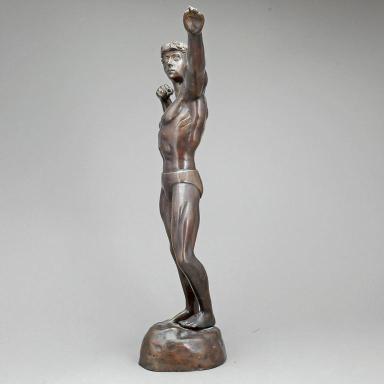 OKÄND KONSTNÄR, skulptur, patinerad brons, 1900-tal.